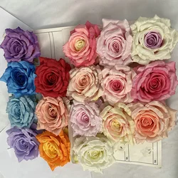 3PCS DIA 14CM Thailand Queen Rose Head Wedding Decoration Flower Shooting Props Silk Flower DIY Artificial Flower