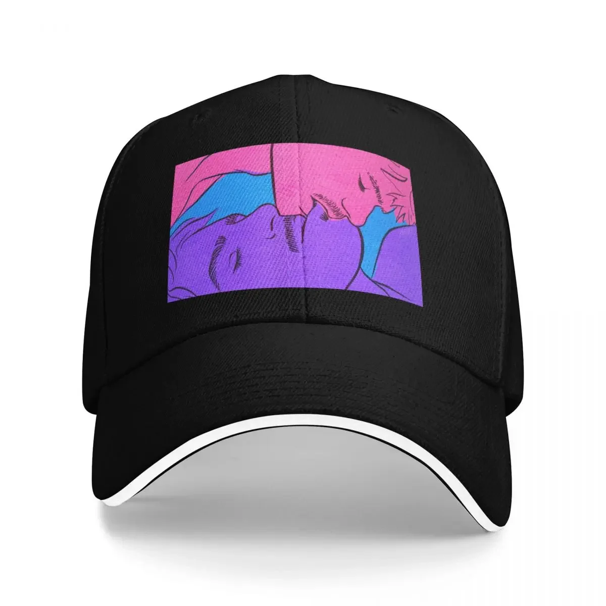 Two Boys Kissing Baseball Cap Golf Hat Luxury For Women 2025 Men's