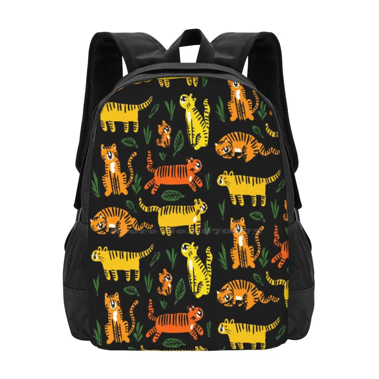 Tiger Babies School Bags For Teenage Girls Laptop Travel Bags Tiger Jungle Cats Animals Cubs Tigress