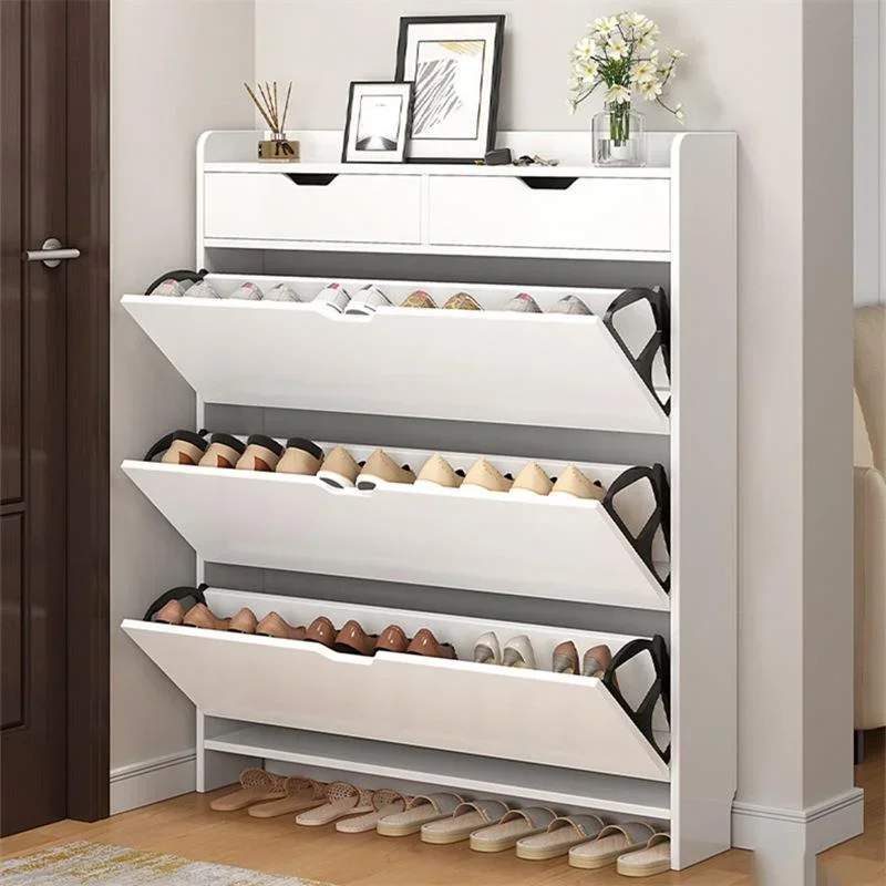 Modern Space Saving Shoe Rack Cabinet Indoor Luxuryfolding Beautiful Shoe Cabinet Dust Proof Narrow Szafka Na Buty Furniture