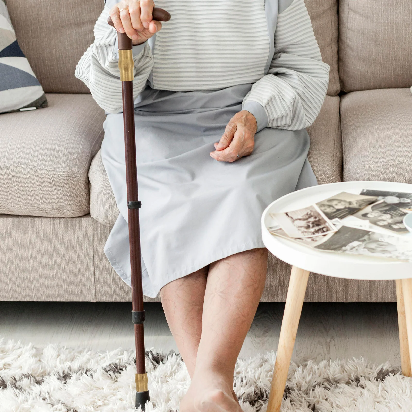 

1 set Elderly Crutch Joint Accessories Copper Anti-slip Brass Ferrule Walking Stick Hardware Kit for Senior Material DIY