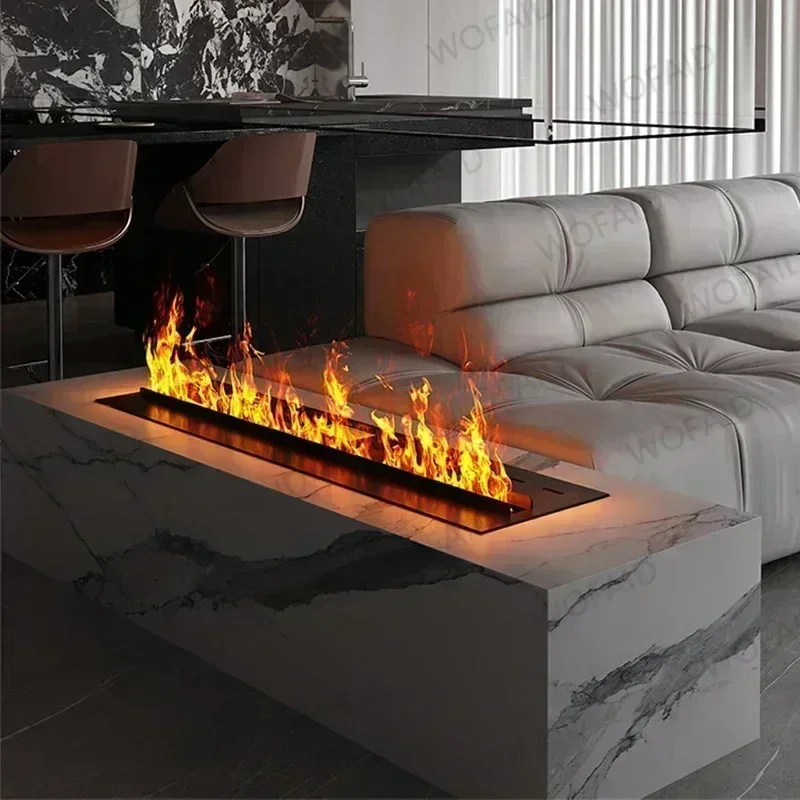 3D Atomized Fireplace with Colorful Steam Flame ECO Smart Home Indoor Decorative Water Vapor Mist Intelligent Electric Fireplace