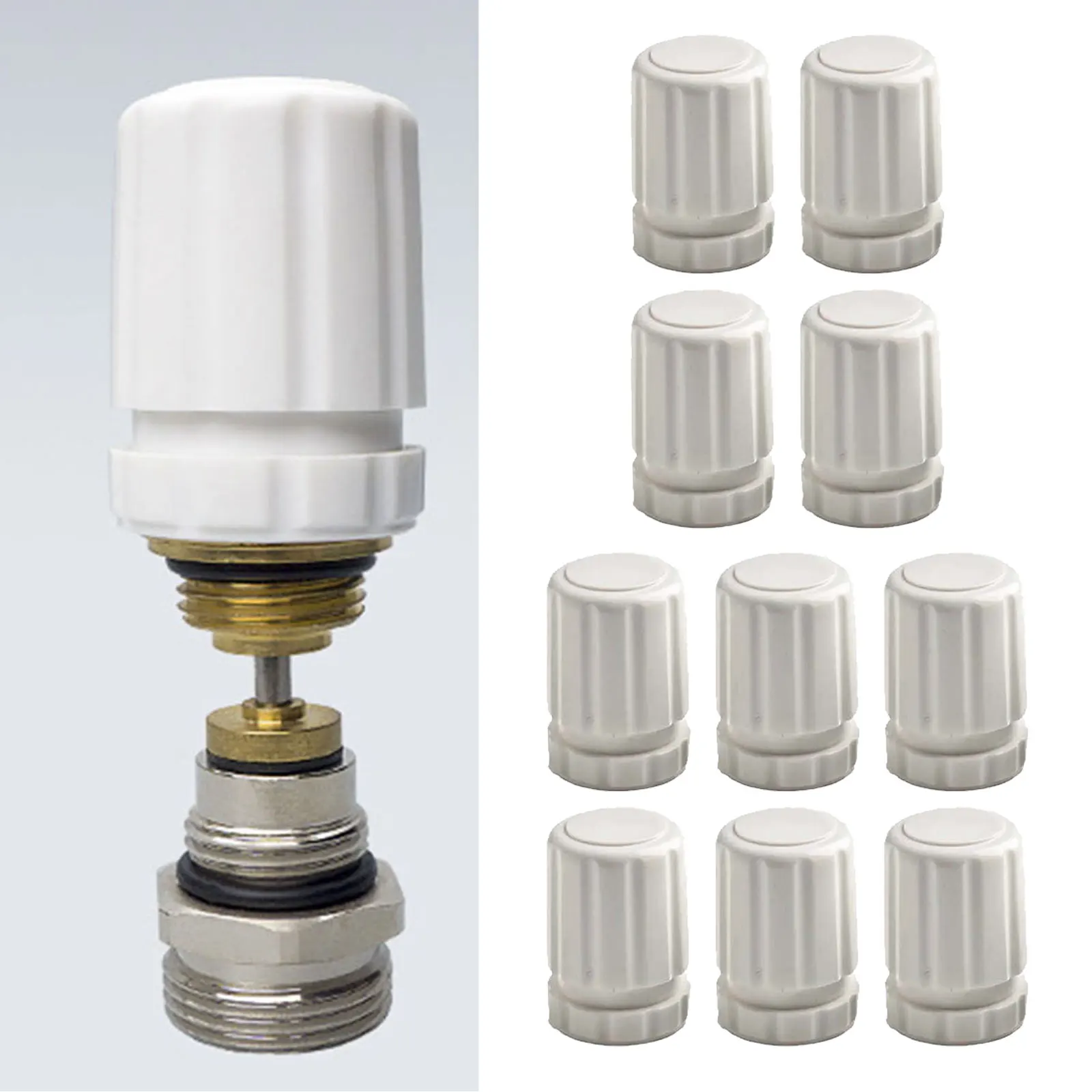 Compatible With Various Radiators Switch Accessory Hand Wheel Switch Robust Plastic Material Reliable Leak Minimization