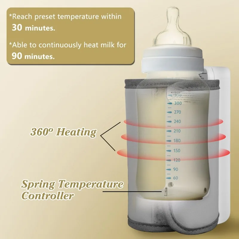 Portable Bottle Warmer Infant Formula Warmer Travel Friendly Milk Warmer