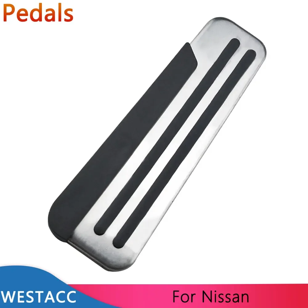 Car Foot Rest Pedal Cover for Nissan March Maxima Juke Pulsar X-trail T32 Qashqai Leaf Sunny for Infiniti Stainless Steel Pedal