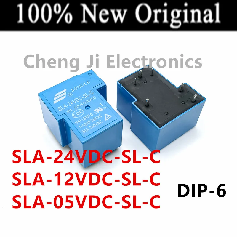 10PCS/Lot  SLA-24VDC-SL-C 、SLA-12VDC-SL-C 、SLA-05VDC-SL-C  DIP-6  New Original Power Relay A set of transformations