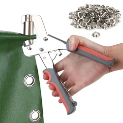 3/8 Inch 10mm Grommet Eyelet Plier Kit Eyelet Installation Tool Handheld Hole Punch Metal Air Hole Rivet Plier