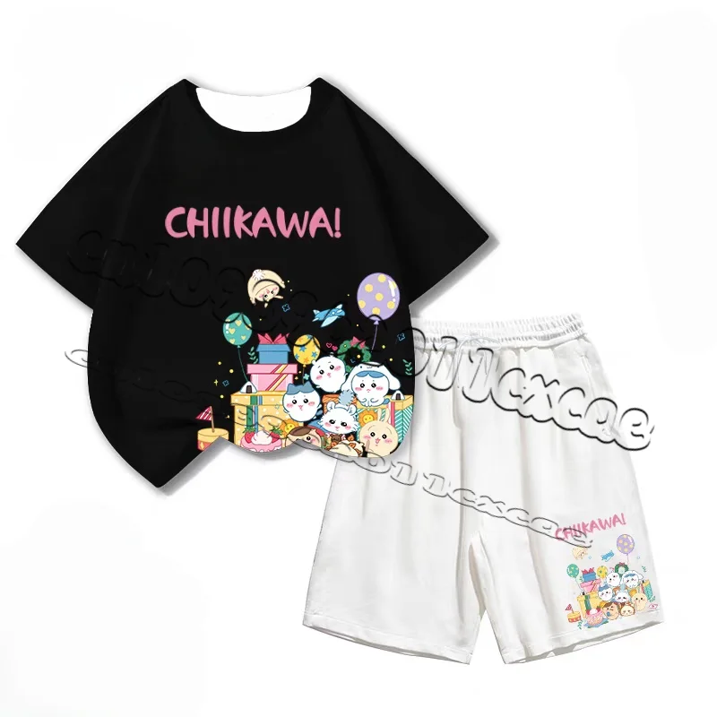 

25/26 летняя большая футболка Giekawa с короткими рукавами для взрослых и детей с короткими рукавами, одежда для родителей и детей с 3D мультяшным принтом