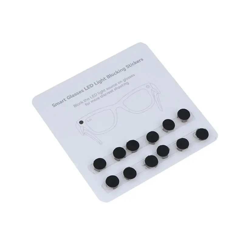 12 Stück LED-Lichtblockierende Aufkleber, Wiederaufklebbare Silikon-Seitenschutzblenden für Brillen, LED-Lichtabdeckung – Detail 4
