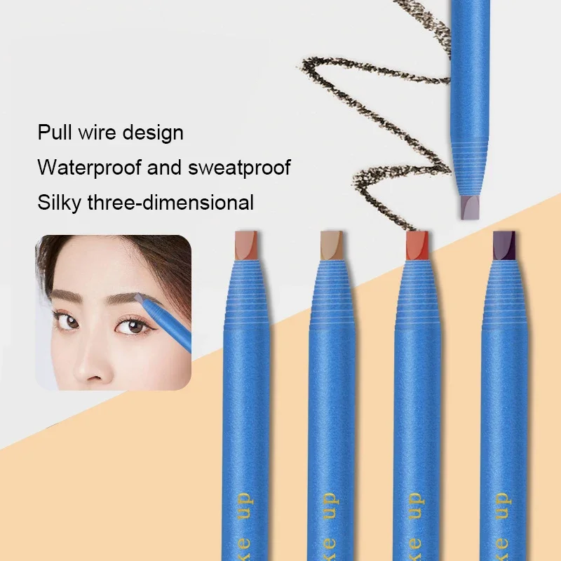 Crayon à sourcils imperméable pour microblading, maquillage résistant à la sueur