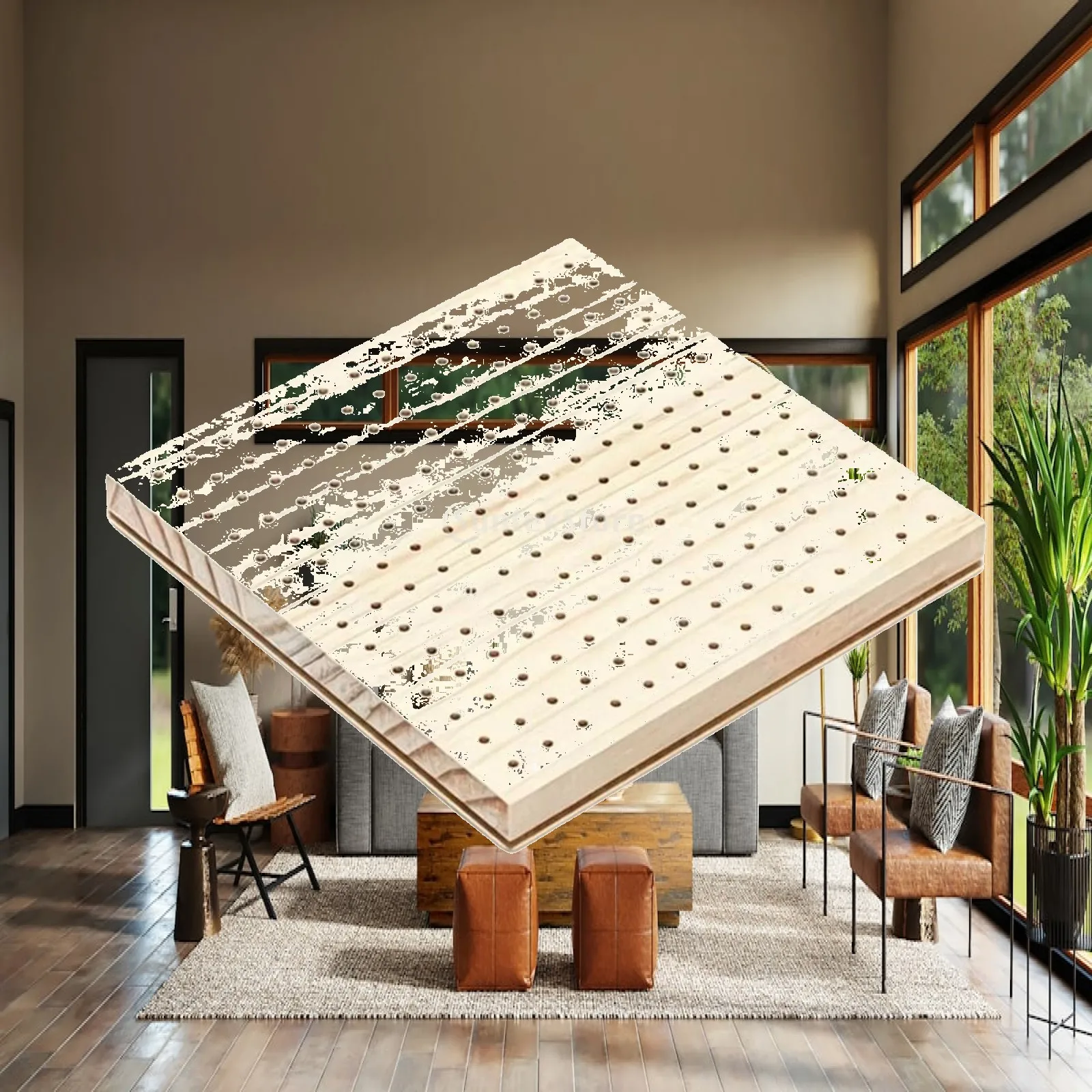 Wooden Crochet Blocking Board Granny Square Alignment DIY Knitting Tool for Crochet Crafts Accessories