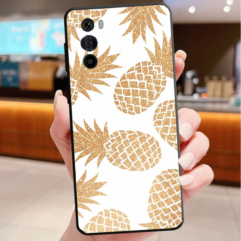 

Phone Case For Motorola Edge 50 40 Pro 60 50 40 30 Ultra Neo Fusion Moto G85 G72 G53 G54 G84 G13 G32 Summer Pineapple Fruit