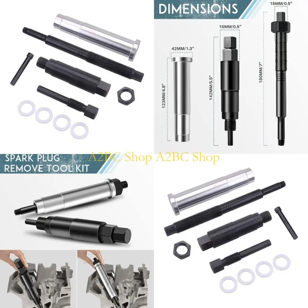 

A2BC Комплект для извлечения свечей зажигания из закаленной алюминиевой смеси, совместимые детали серии 65600