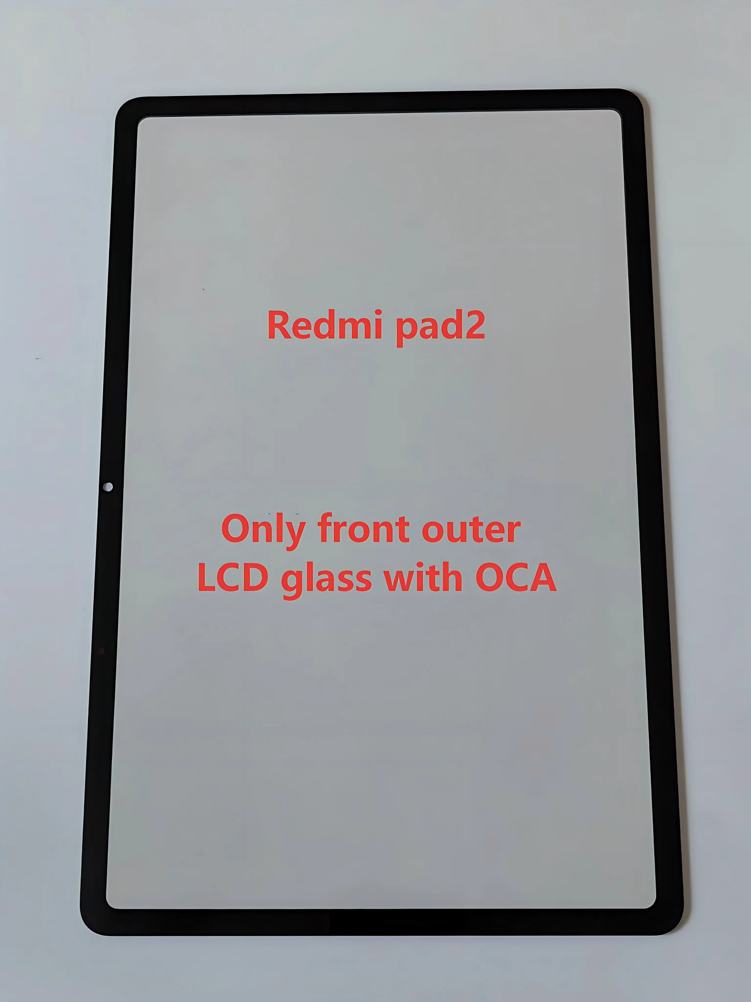 A+ For Xiaomi Redmi PAD 2 Touch Screen Panel Tablet Front Outer LCD Glass Lens With OCA
