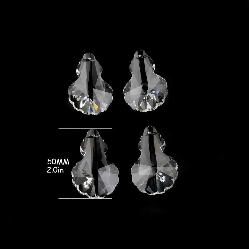 

10pcs/lot 50mm Crystal Pendant Glass Lighting Parts Gourd Lighting Accessories for Home Wedding Decoration