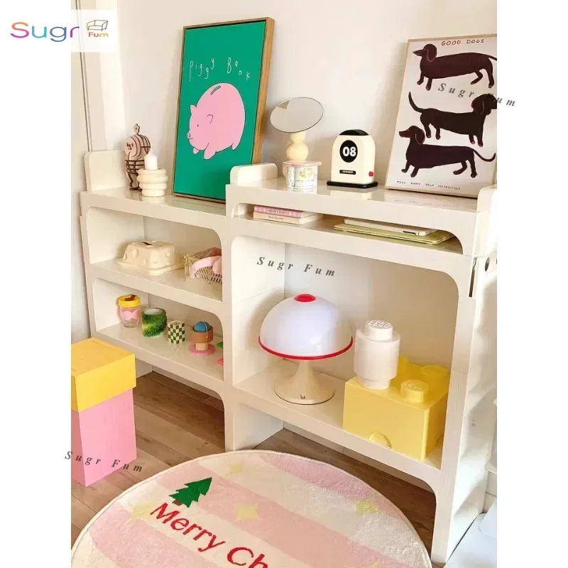 

Medieval free combination bookshelf whole wall bookcase multi-layer display shelf ins home living room shelf storage cabinet