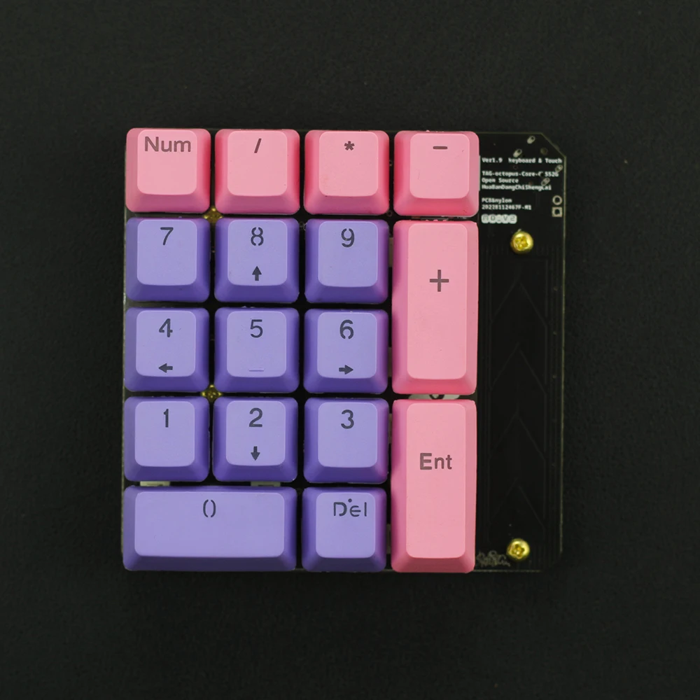 Accounting numpad digital area 17 keycaps PBT matte translucent keycaps