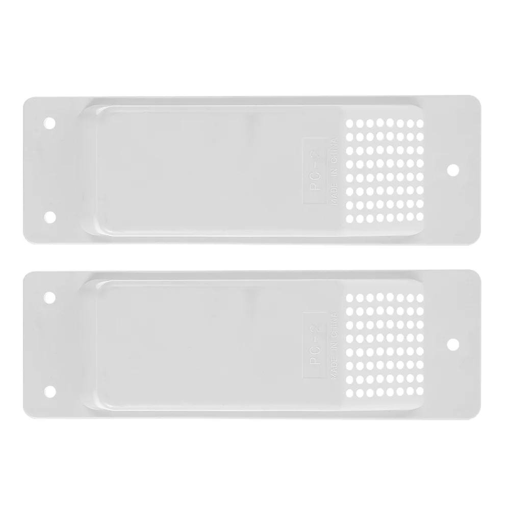 

2 PCS Ventilation Hood Container Covers Plastic White Door Vents Enhanced Ventilation Heat Dissipation Material