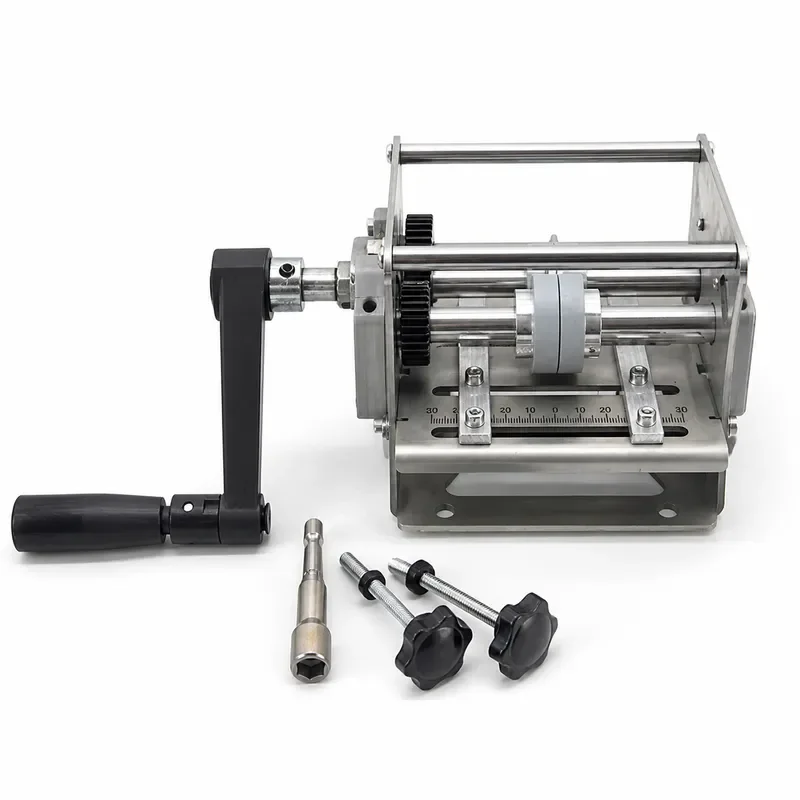 Manual Edge Banding Slitter Dust Free Cutting Two Equal Parts Burr Free Operation Compatible with Hand Drills Woodworking