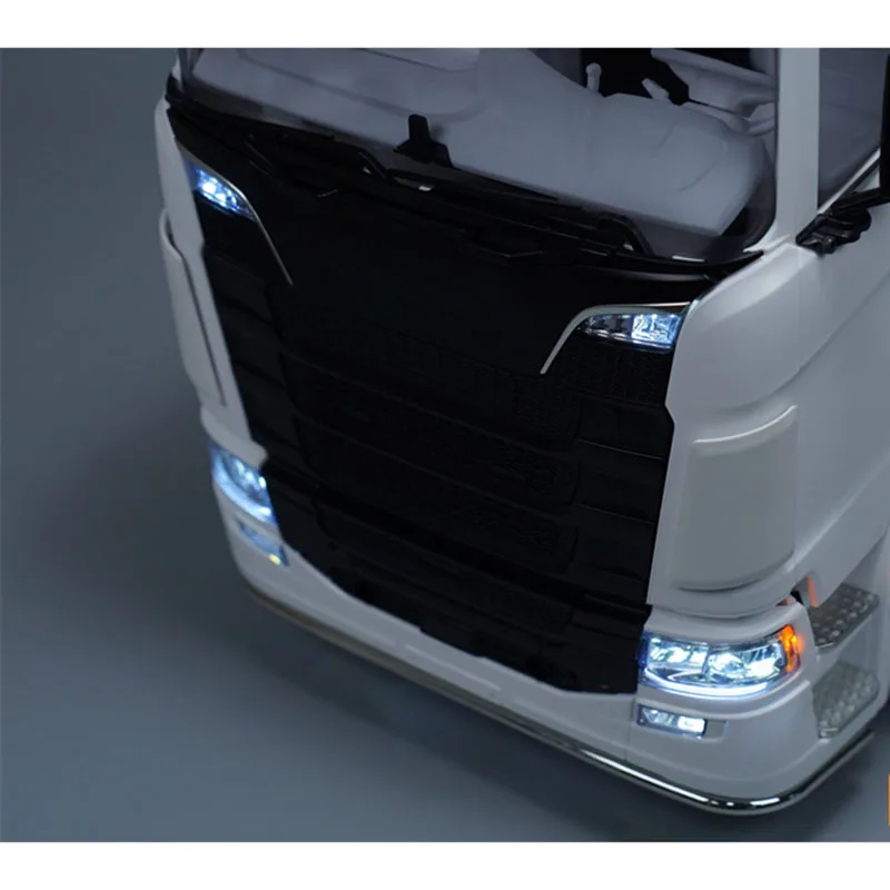 JUWUBA 1/14 LED Front Spotlight Lamp Headlight For Tamiya Truck 770s 6x4 56368 8x4 56371 Truck Accessories JUWUBA LED Lighting