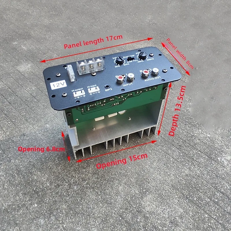 400W High-power 12V Full-frequency Subwoofer Conversion Inlet Tube, Power Amplifier Board High-power 12-inch Car