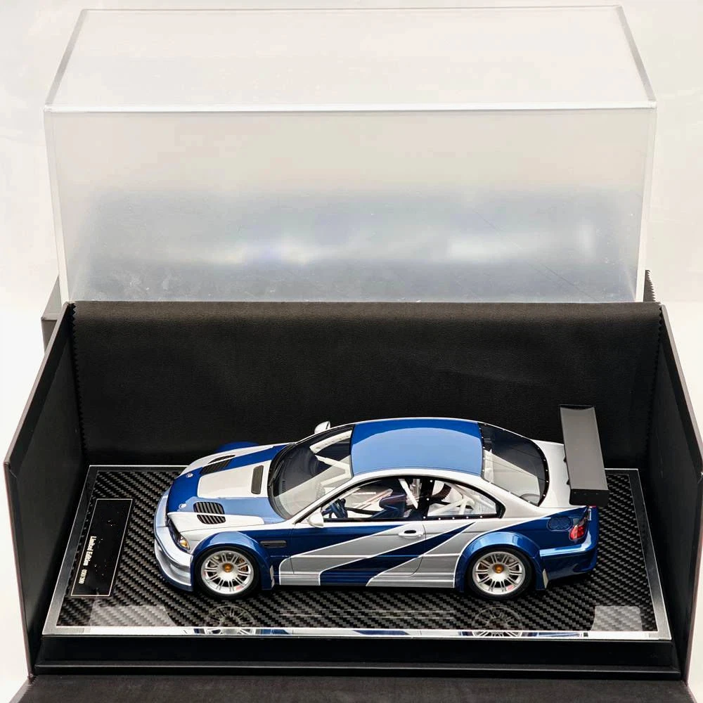 SW 1/18 GTR E46 Need For Speed Limited Edition Resin Model Car Collectible Gifts Classic Series Auto Toy Vehicle Models