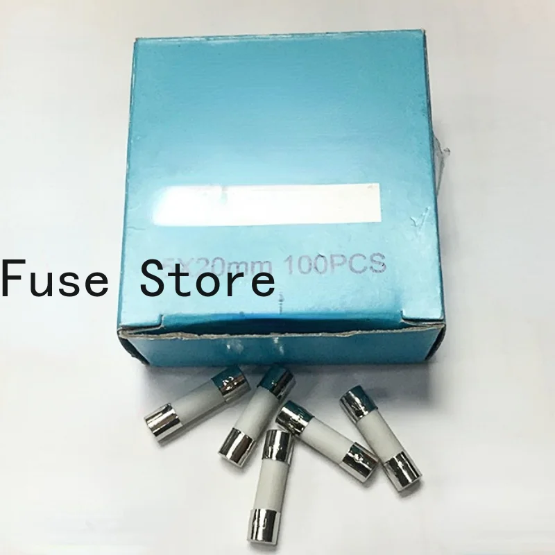 

10PCS Double-cap Ceramic Fuse Tube With Lead Wire Quick-break Type 5*20mm F1A F2A F3A F5A F6A F8A