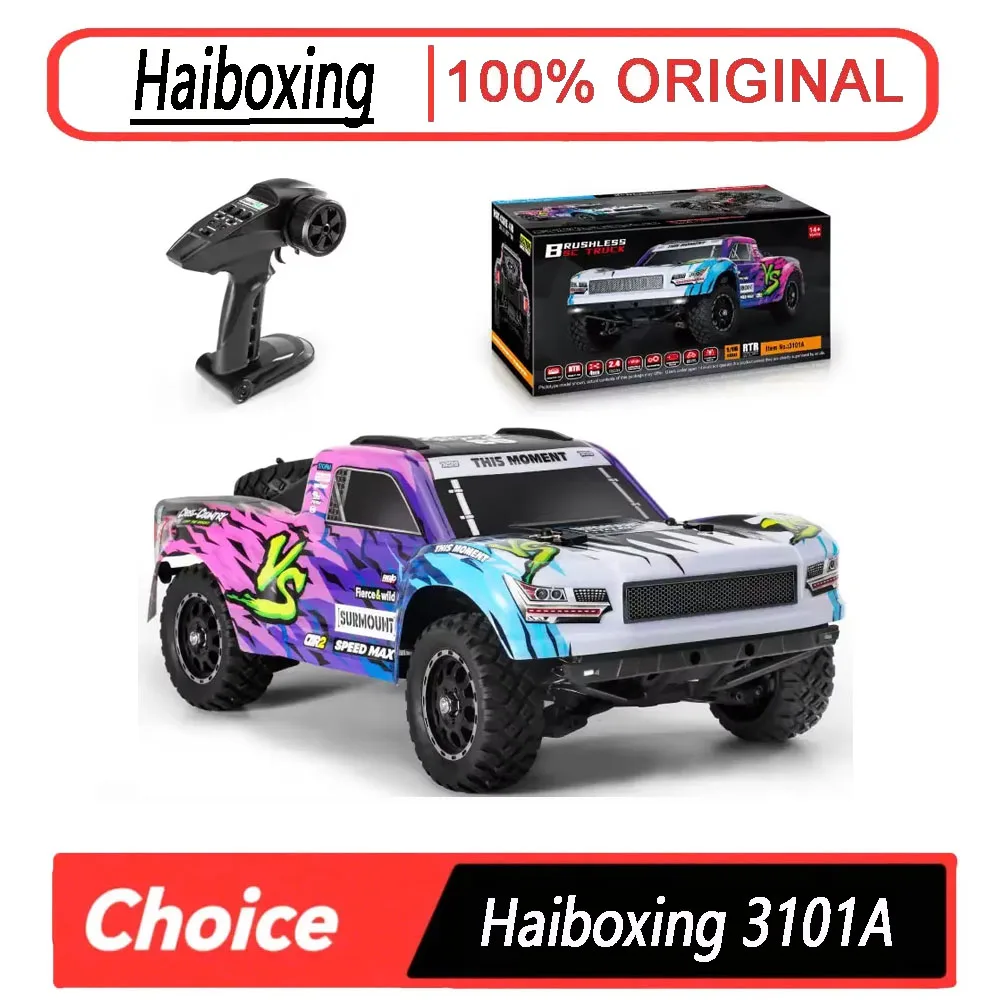 

HBX 3101A 1/16 Brushless 4WD RC Short Course TruckIndependent SuspensionFull Ball Bearings Metal Driveshaft 45KM/H Speed Car toy