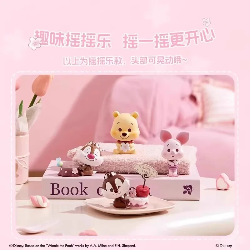 Disney Romance Sakura Stitch Blind Box Kubuś Puchatek Anioł Tygrys Lalka Figurka Prezent