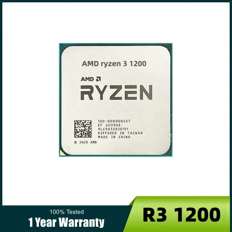 AMD Ryzen 3 1200 R3 1200 3.1 GHz Quad-Core Quad-Thread CPU Processor YD1200BBM4KAE Socket AM4