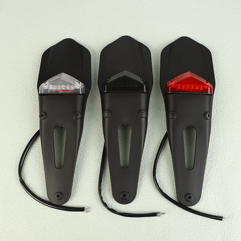 Universal Motorcycle Rear With 12V LED Taillight Brake Lamp For TE250 TE300 RMZ250 RMZ450 DRZ40 Motocross Parts