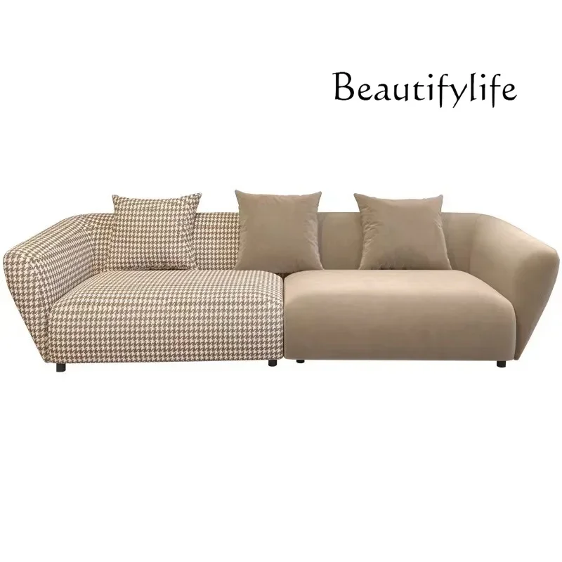 LL Открытый напольный диван для гостиной Изогнутый садовый салон Минималистичные диваны Расслабляющая прихожая Дешевая роскошная деревянная мебель Divano для дома