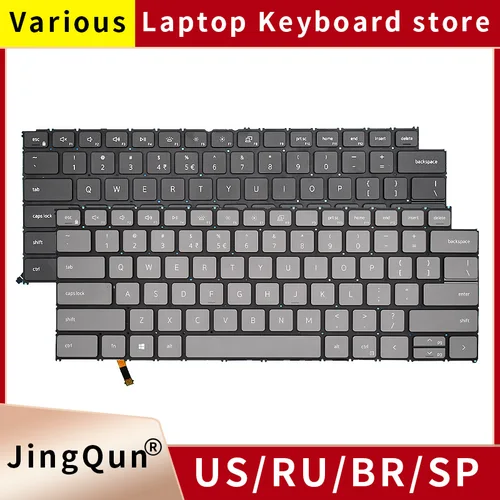 Teclado retroiluminado Original para Dell Latitude 3320, 3420 Vostro 13, 5310, 5320, 14, 5410, 5415, 5418, 0RTJFR