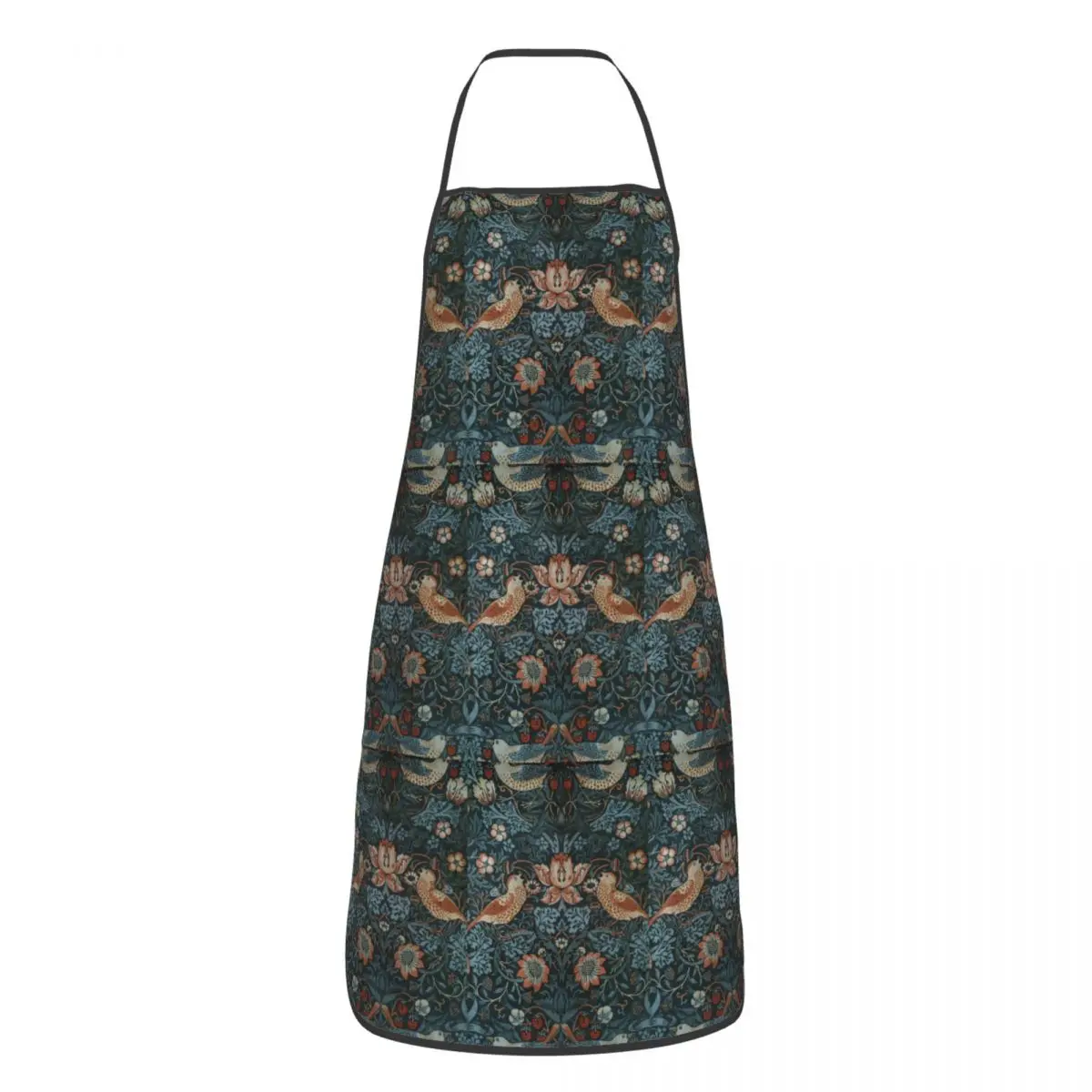 William Morris Original Vintage Poster - Strawberry Thief 1883 Aprons Chef Baking Tablier Bib Kitchen Cleaning Pinafore