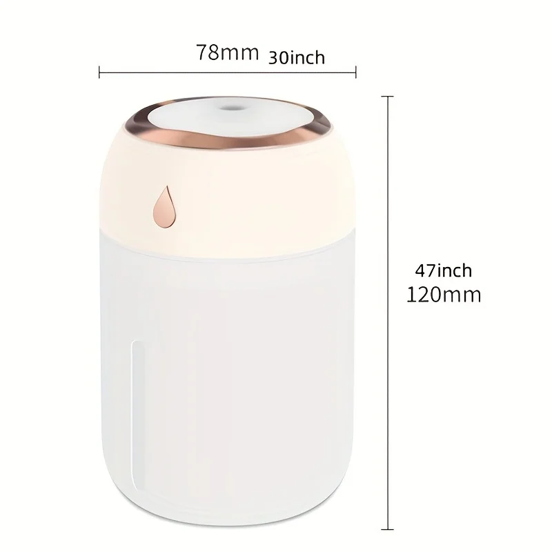 Portable Mini Humidifier 220ml Small Cool Mist Humidifier USB Personal Desktop Humidifier For Bedroom Travel Office Home