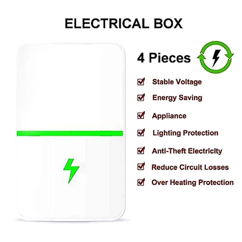 Stopwatt Energy Saving Device, Stopwatt Energy Saver, Stop Watt Energy Saver, Stop Watt Energy Saver (5Pcs) US Plug