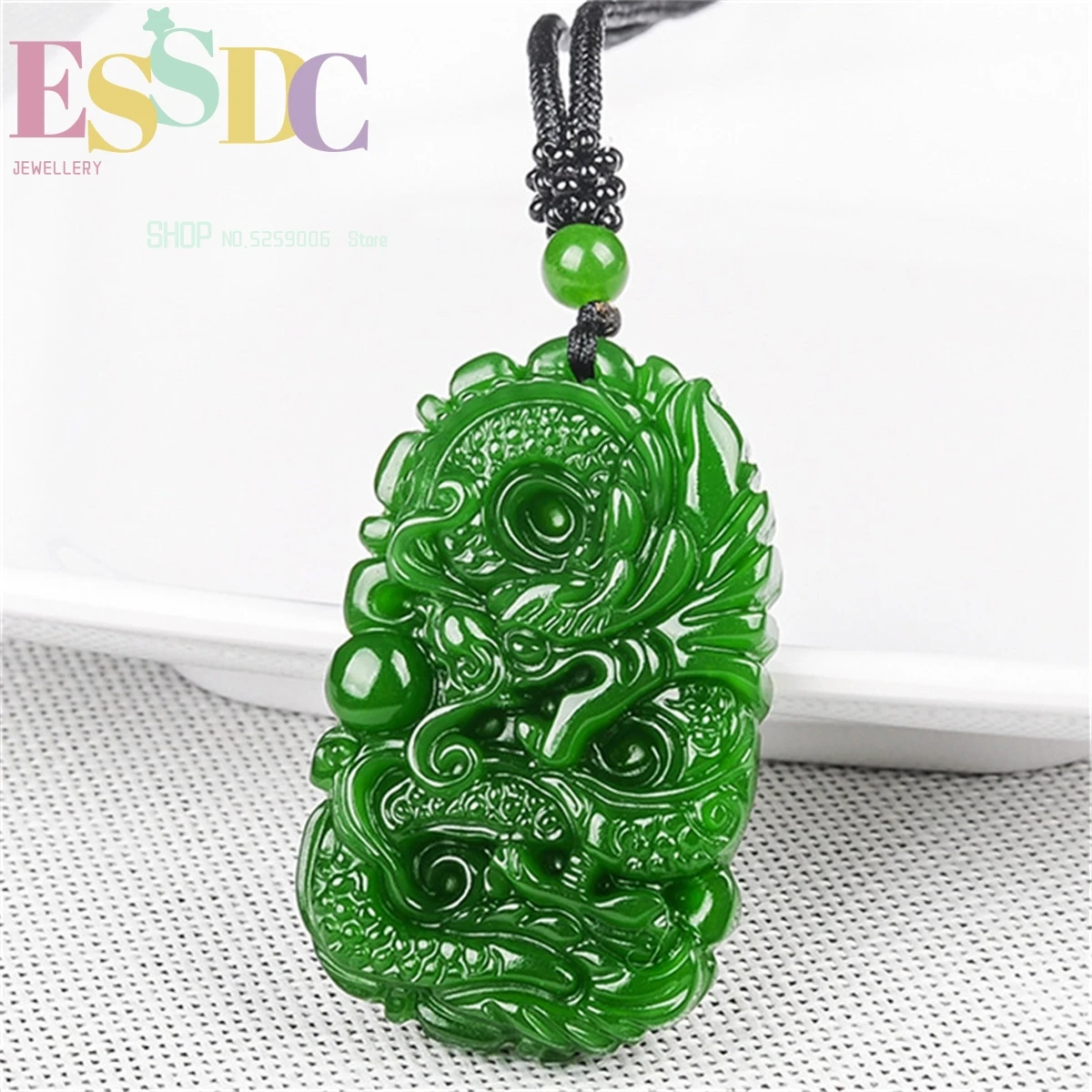 Natural Xinjiang Hotan Jade Dragon Pendant Handcarved Zodiac Necklace Male/Female Gift  Amulet Ornaments Fashion Jewelry Retro