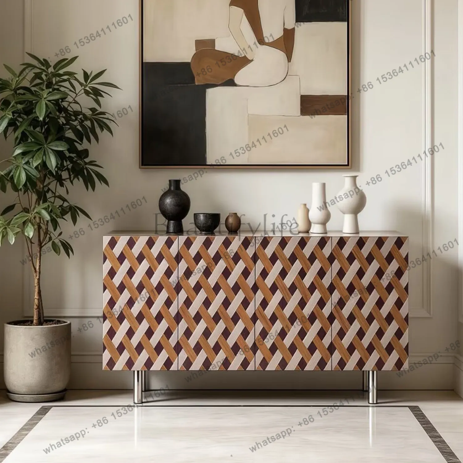 

LD25 medieval geometric solid wood painting porch ca***et premium vil******ing side ca***et