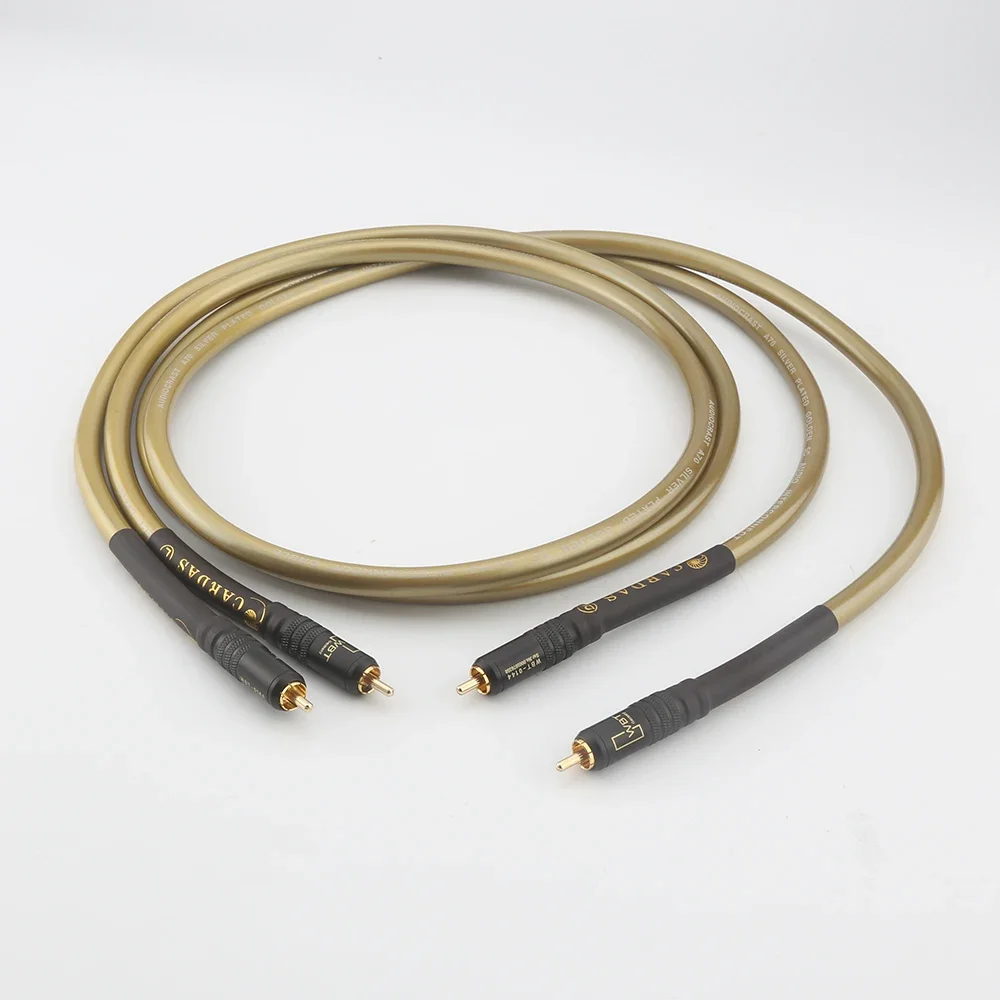 A70 Goden 5-C HiFi ทองแดง OCC Audio CD เครื่องขยายเสียงสาย RCA Audio Exetend ลวด WBT-0144 ปลั๊ก