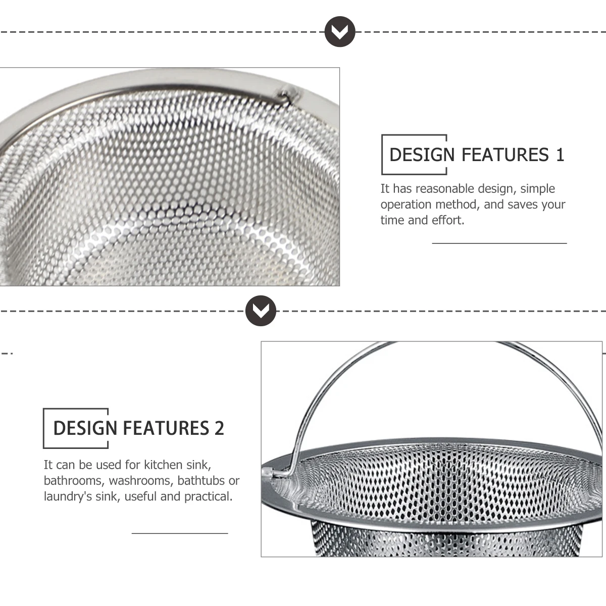 

Dense Sink Garbage Strainer Filter Holes For Strainers For Sink Kitchen Bathroom Bathtub Laundry Drain Strainer