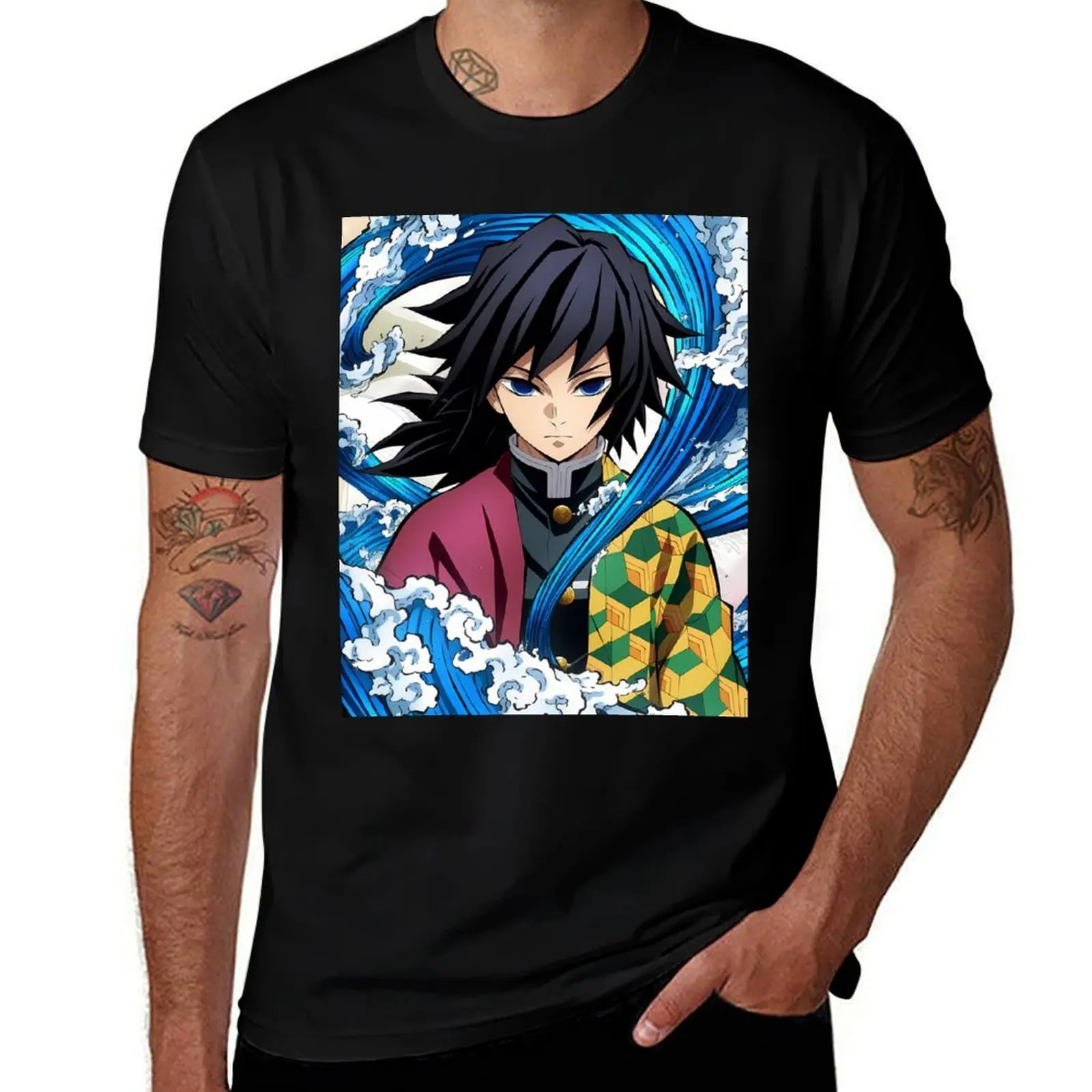 

Giyuu Tomioka - 1 T-Shirt Clothing Anime t-shirt T-shirts oversize designer shirts mens clothes