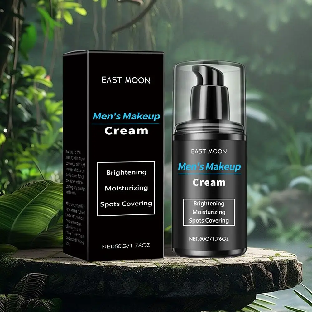 new Natural Moisturizing Cream For Men Makeup Face Primer Cream Improving Rough Dry Skin Brightening Skin Lightweight Long F7V7