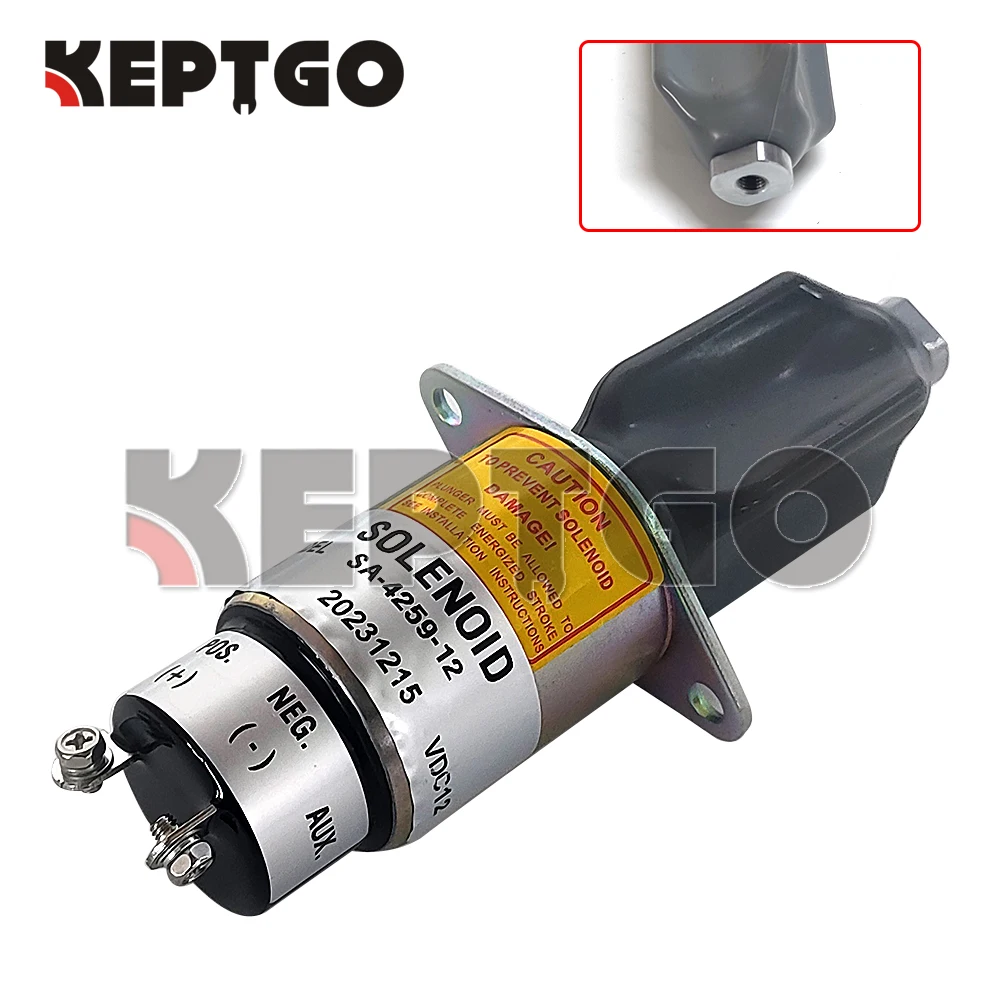 

SA-4259-12 Fuel Shutoff ShutDown Solenoid Valve For Kubota 3A 2 terminals 31-0202 SA-4259-12 12V 1751-12A6U1B1S5