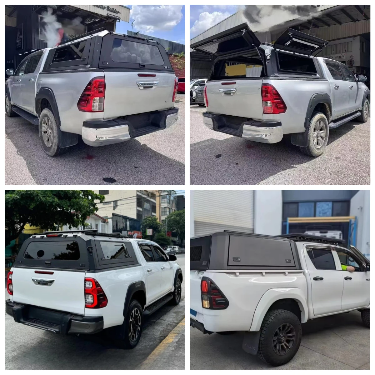 Aluminum Pickup Truck Bed Topper Ute Caps Leakproof Pickup Hardtop Canopy  Tailored for  Hilux Revo Sr5 Cap Topper