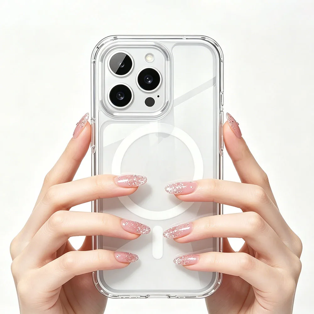 

Magnetic For Magsafe Shockproof Case For iPhone 17 Air 17E 16 16E 15 14 Plus 13 12 Pro Max Hybrid Hard Camera Cover Soft Shell