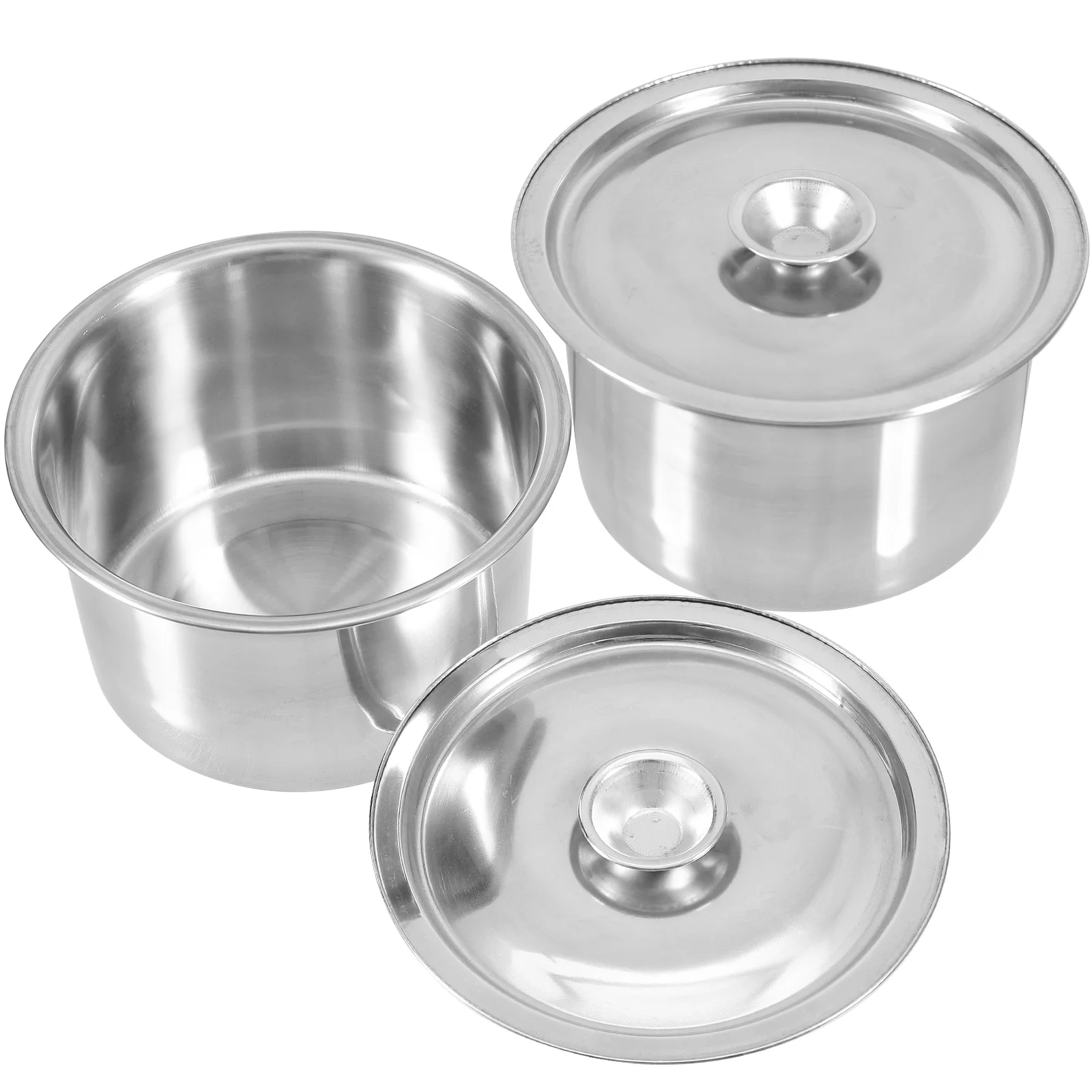 

2 set Stainless Steel Seasoning Jars Storage Containers Lids Compact Condiment Holders Spice Kitchen Organizer Home