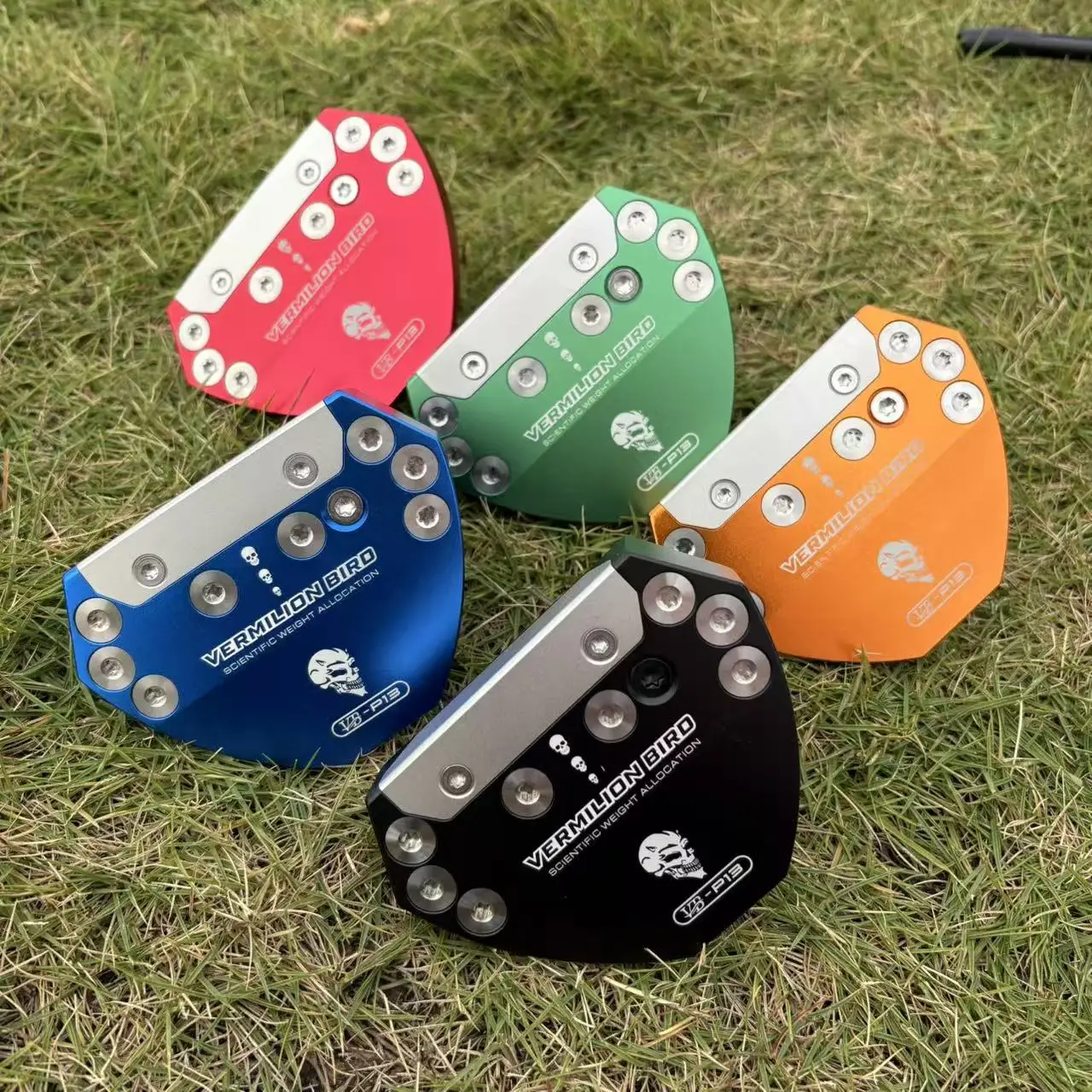 Vermilion Bird Skull Putter Head Unique Gothic Style Golf Putter for Men Right Hand Heavy Head for Accurate Putting