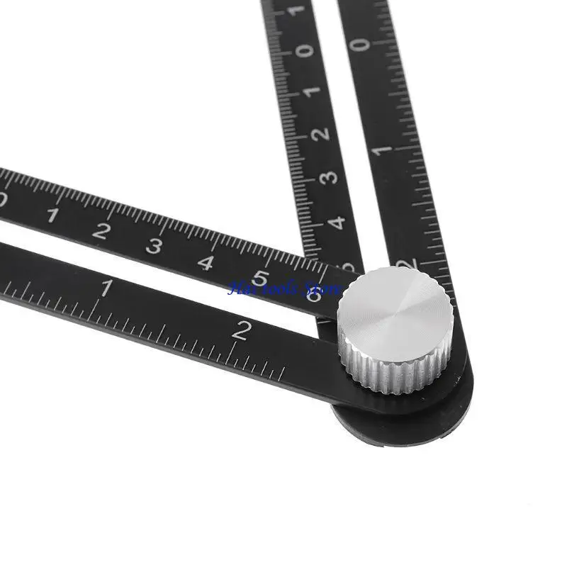X37E Folding Ruler Tile Hole Positioning Multi Template Rulers for w/ Drill Guide for Puncher Carpentry