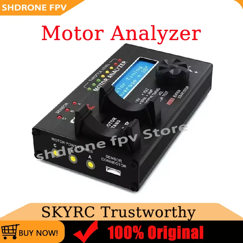 SKYRC Brushless Motor Analyzer Input Voltage7.4-8.4V LCD Tester Noise Range 60-120dB for Checker Sensor/Sensorless RC Drone Part