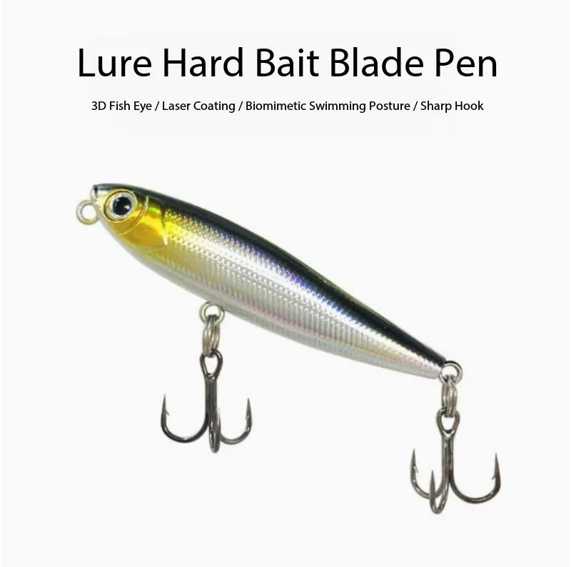 

3.2g Micro Pencil Walker Lure Long Casting Topwater Bait for Bass Pike Redtail Sea Bass Freshwater Saltwater Fishing